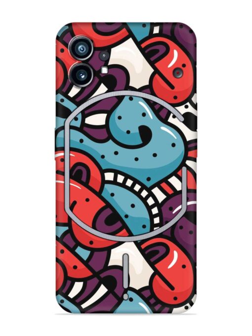 Seamless Backdrop Colorful Embossed Soft Silicone Case for Nothing Phone 1