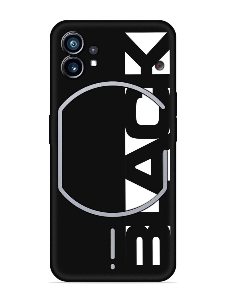 Buy Black Typo Embossed Soft Silicone Case for Nothing Phone 1 at Rs ...