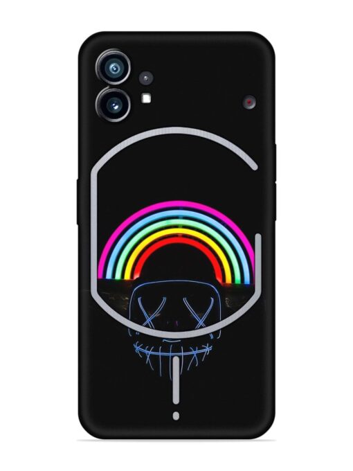 Mask Rainbow Embossed Soft Silicone Case for Nothing Phone 1