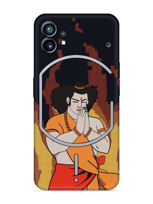 Shree Ram Vector Embossed Soft Silicone Case for Nothing Phone 1