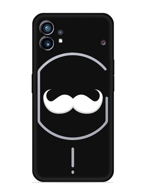 Mustache Vector Embossed Soft Silicone Case for Nothing Phone 1