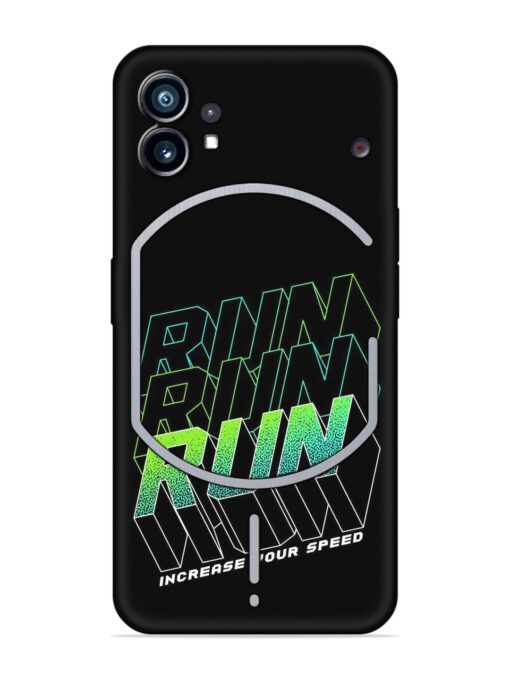 Run Embossed Soft Silicone Case for Nothing Phone 1