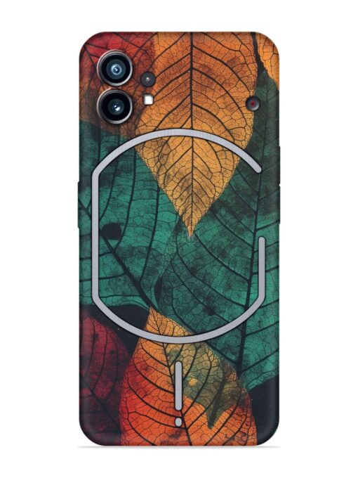 Leaves Artwork Embossed Soft Silicone Case for Nothing Phone 1