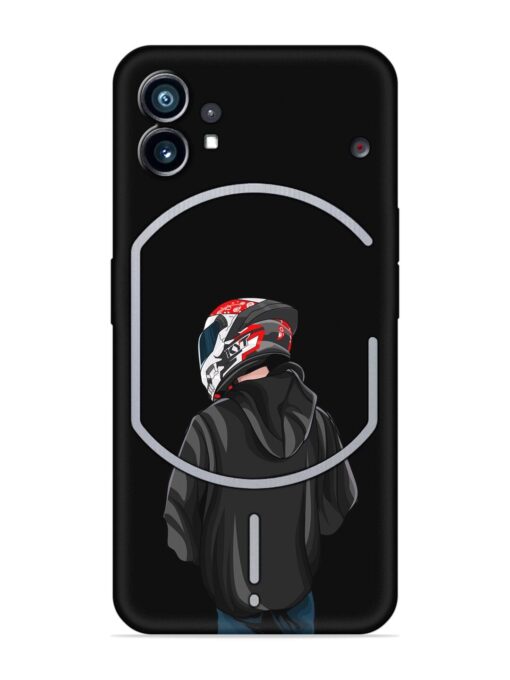 Motorcycle Rider Embossed Soft Silicone Case for Nothing Phone 1