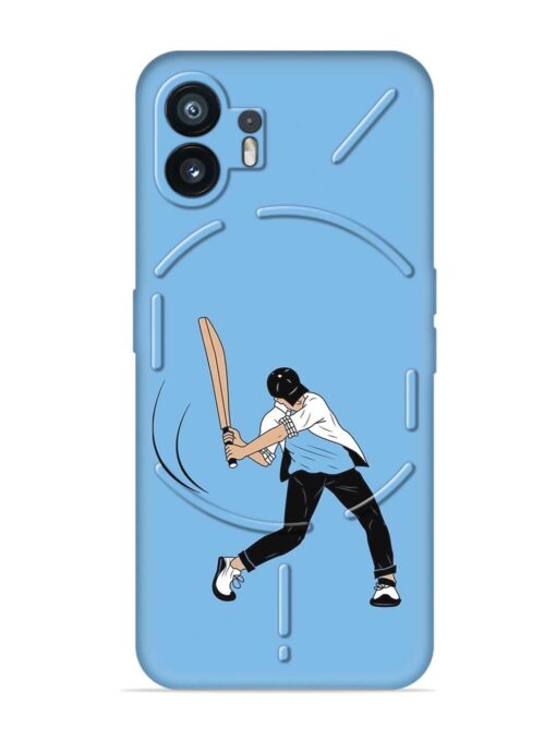 Cricket Gully Boy Embossed Soft Silicone Case for Nothing Phone 2 Zapvi