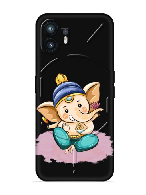 Bal Ganesh Vector Art Embossed Soft Silicone Case for Nothing Phone 2 Zapvi