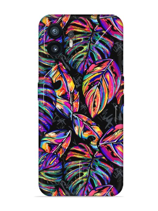 Tropical Seamless Vector Embossed Soft Silicone Case for Nothing Phone 2