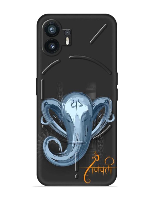 Illustration Lord Ganpati Embossed Soft Silicone Case for Nothing Phone 2 Zapvi