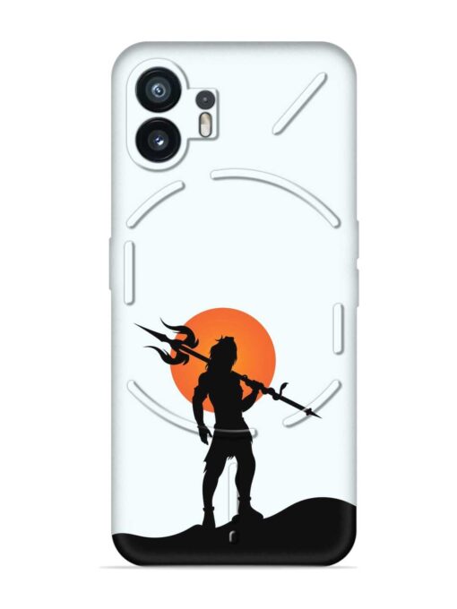 Lord Mahadev Trendy Embossed Soft Silicone Case for Nothing Phone 2