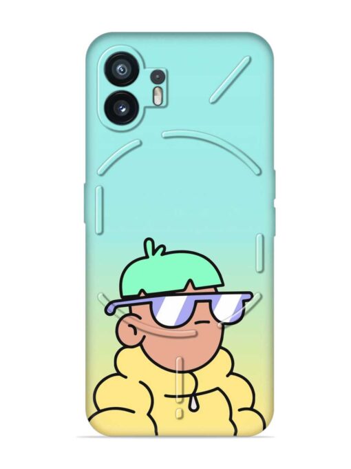 Doodles Cool Character Embossed Soft Silicone Case for Nothing Phone 2 Zapvi