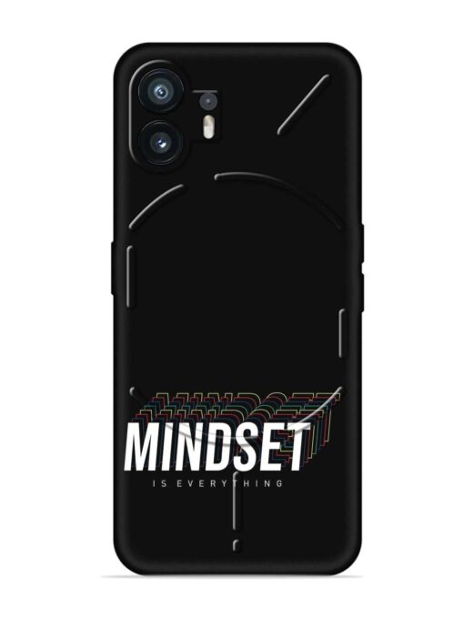 Mindset Everything Slogan Embossed Soft Silicone Case for Nothing Phone 2