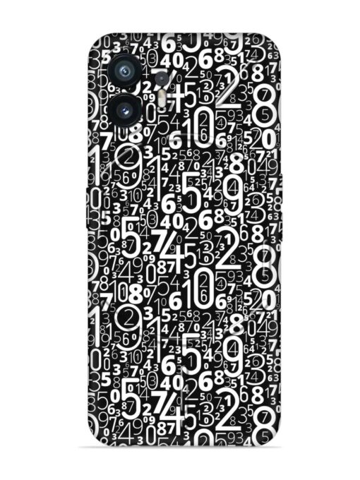 Many Numbers Different Embossed Soft Silicone Case for Nothing Phone 2