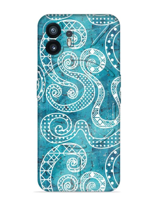 Vintage Curved Seamless Embossed Soft Silicone Case for Nothing Phone 2 Zapvi