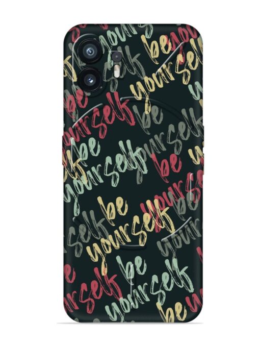 Yourself Seamless Embossed Soft Silicone Case for Nothing Phone 2 Zapvi