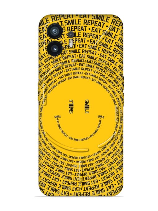 Smiley Embossed Soft Silicone Case for Nothing Phone 2 Zapvi