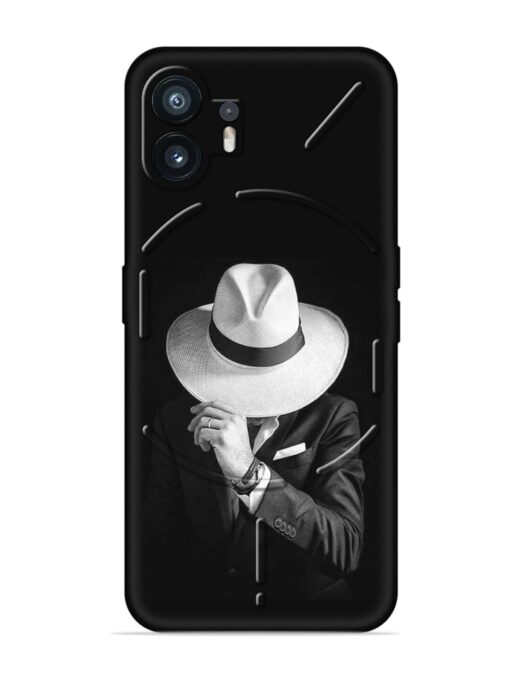 Men Under Hat Embossed Soft Silicone Case for Nothing Phone 2