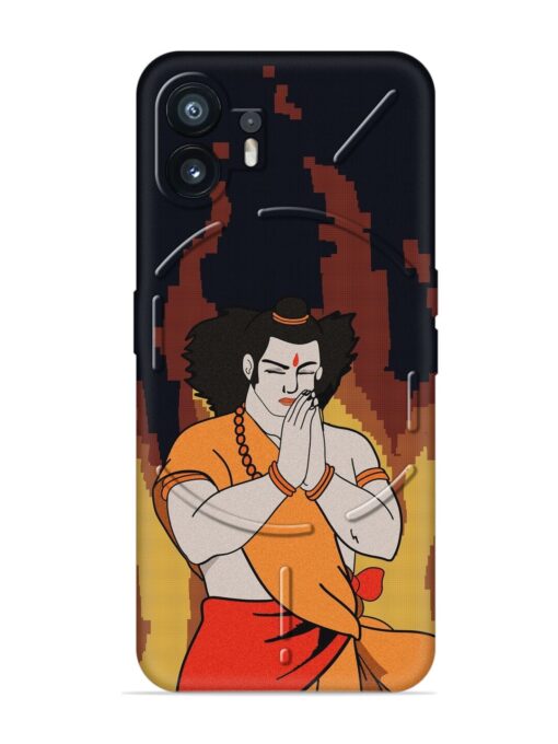 Shree Ram Vector Embossed Soft Silicone Case for Nothing Phone 2 Zapvi