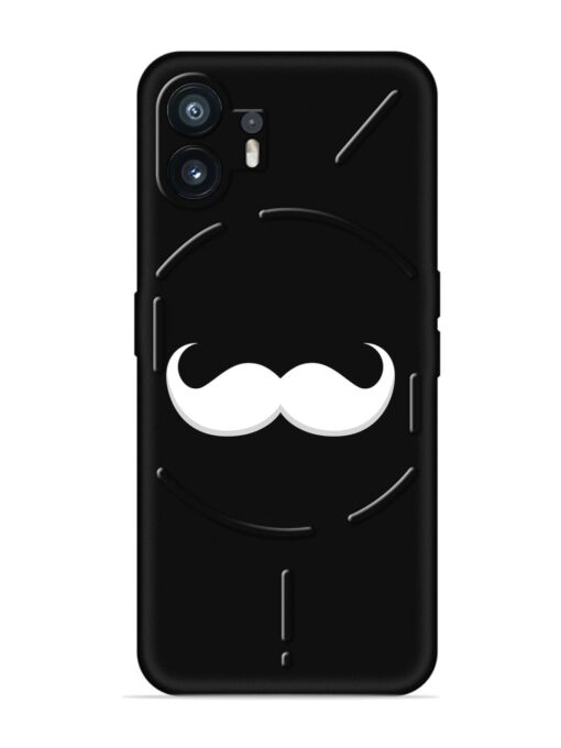 Mustache Vector Embossed Soft Silicone Case for Nothing Phone 2