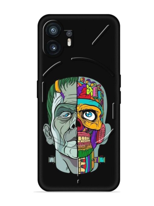 Men Vs Skull Embossed Soft Silicone Case for Nothing Phone 2