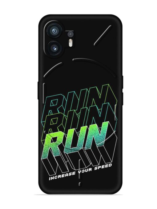 Run Embossed Soft Silicone Case for Nothing Phone 2