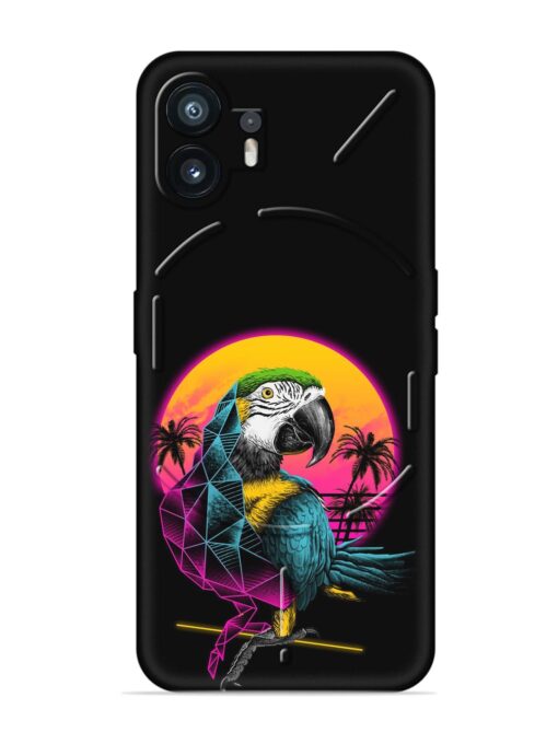 Rad Parrot Embossed Soft Silicone Case for Nothing Phone 2