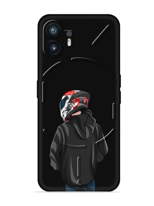 Motorcycle Rider Embossed Soft Silicone Case for Nothing Phone 2