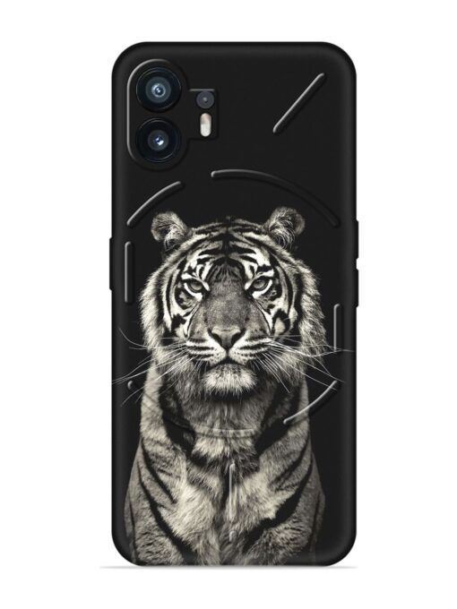 Tiger Art Embossed Soft Silicone Case for Nothing Phone 2 Zapvi