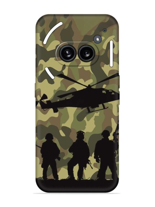 Army Heros Embossed Soft Silicone Case for Nothing Phone 2A Zapvi