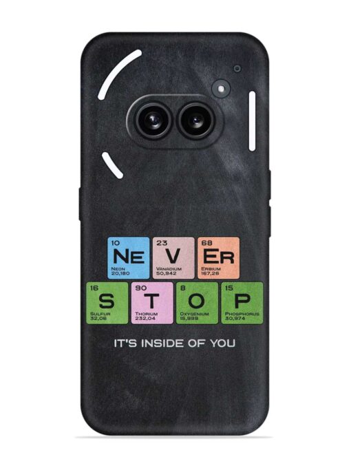 Never Stop It'S Inside Of You Embossed Soft Silicone Case for Nothing Phone 2A Zapvi