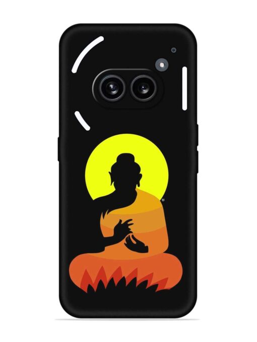 Buddha Art Black Embossed Soft Silicone Case for Nothing Phone 2A