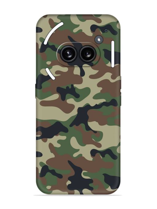 Army Military Camouflage Dark Green Embossed Soft Silicone Case for Nothing Phone 2A Zapvi