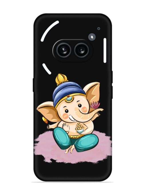 Bal Ganesh Vector Art Embossed Soft Silicone Case for Nothing Phone 2A