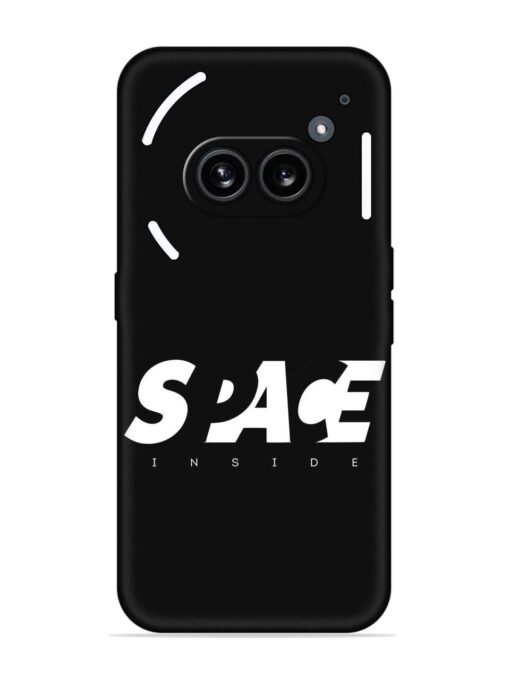 Space Typography Art Embossed Soft Silicone Case for Nothing Phone 2A Zapvi