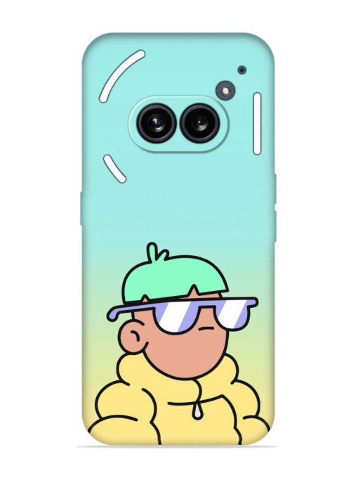 Doodles Cool Character Embossed Soft Silicone Case for Nothing Phone 2A