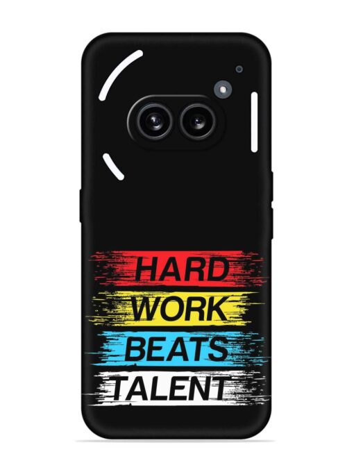 Hard Work Beats Embossed Soft Silicone Case for Nothing Phone 2A Zapvi