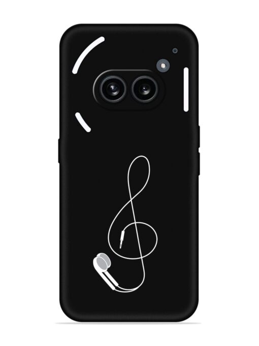 Music Earphone Vector Embossed Soft Silicone Case for Nothing Phone 2A