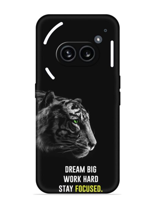 Dream Big Work Hard Embossed Soft Silicone Case for Nothing Phone 2A