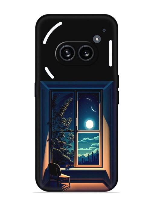 Night View At Window Embossed Soft Silicone Case for Nothing Phone 2A Zapvi