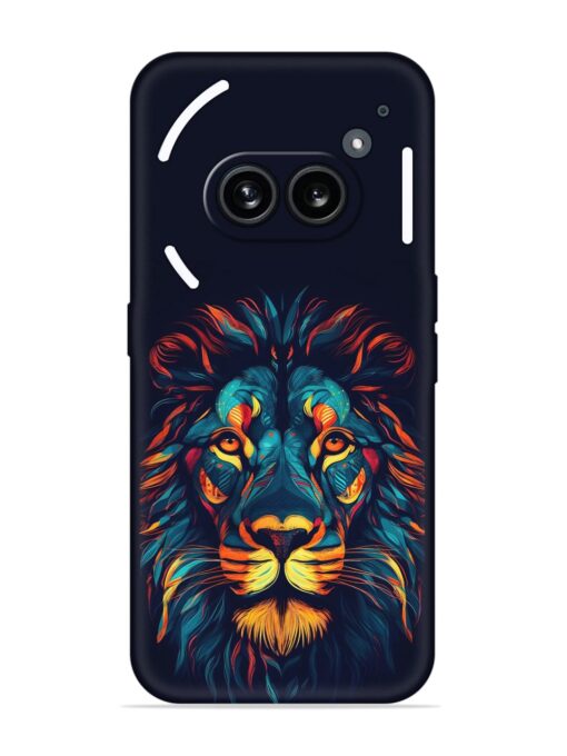 Colorful Lion Embossed Soft Silicone Case for Nothing Phone 2A Zapvi