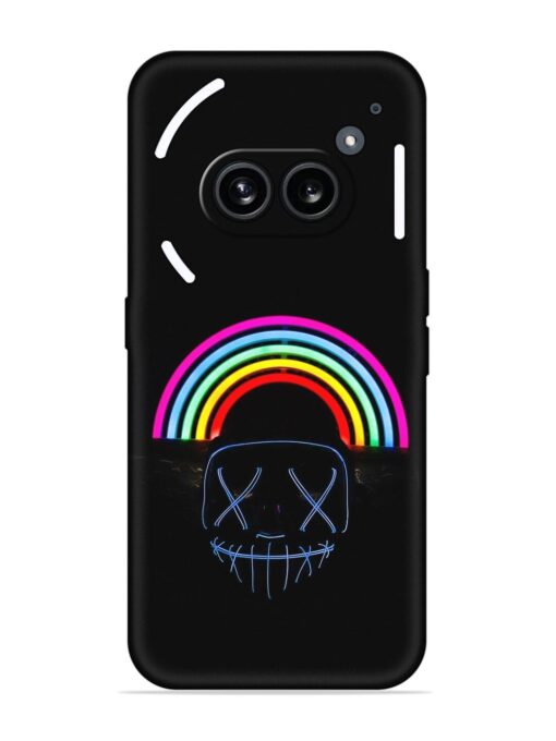 Mask Rainbow Embossed Soft Silicone Case for Nothing Phone 2A Zapvi