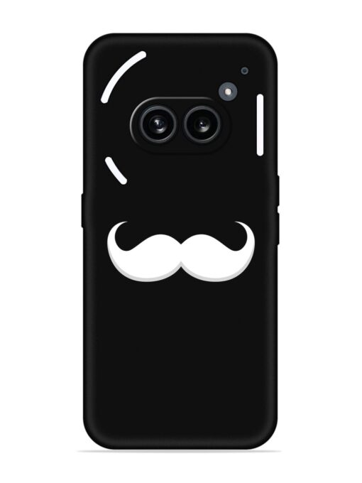 Mustache Vector Embossed Soft Silicone Case for Nothing Phone 2A Zapvi