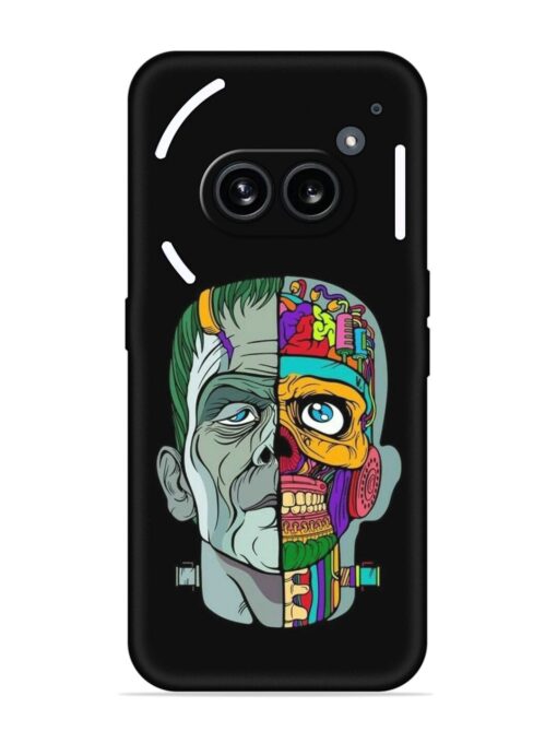 Men Vs Skull Embossed Soft Silicone Case for Nothing Phone 2A