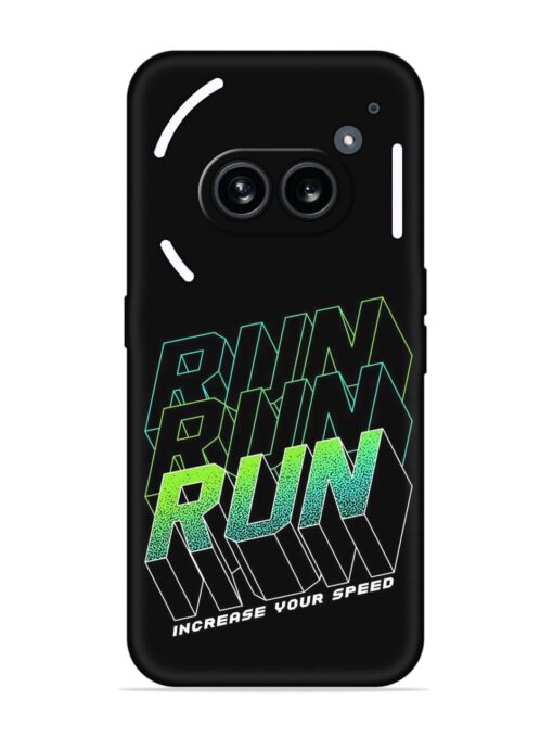 Run Embossed Soft Silicone Case for Nothing Phone 2A Zapvi