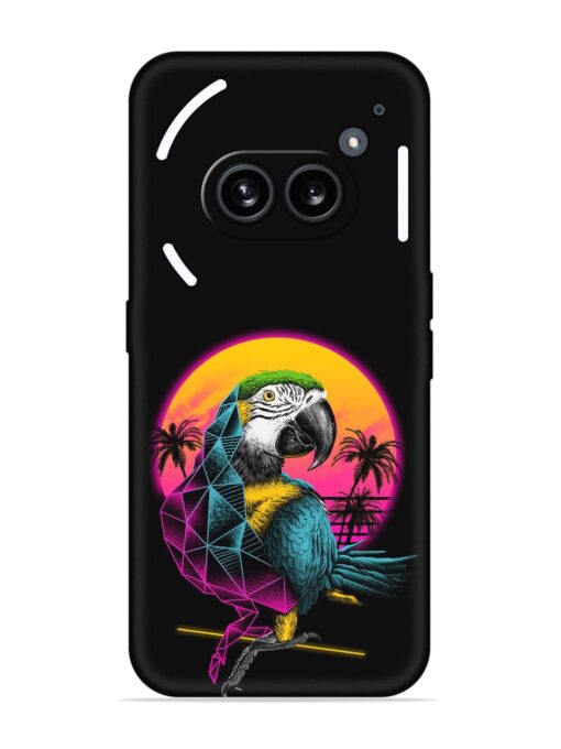 Rad Parrot Embossed Soft Silicone Case for Nothing Phone 2A Zapvi