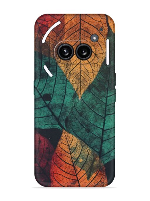 Leaves Artwork Embossed Soft Silicone Case for Nothing Phone 2A Zapvi