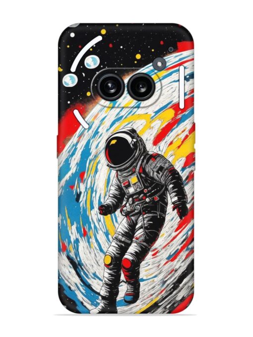 Astronaut Art Embossed Soft Silicone Case for Nothing Phone 2A Zapvi