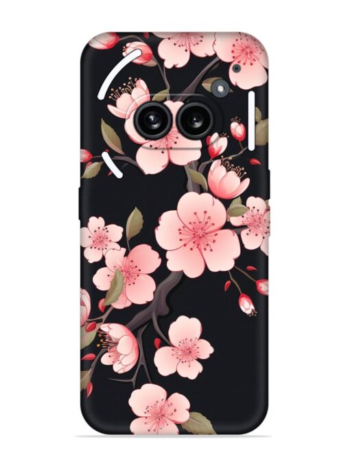 Cherry Blossom Embossed Soft Silicone Case for Nothing Phone 2A Zapvi