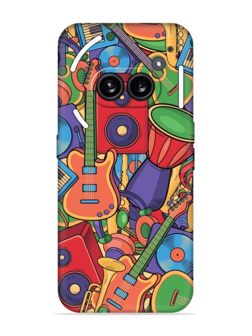 Colorful Music Art Embossed Soft Silicone Case for Nothing Phone 2A Zapvi