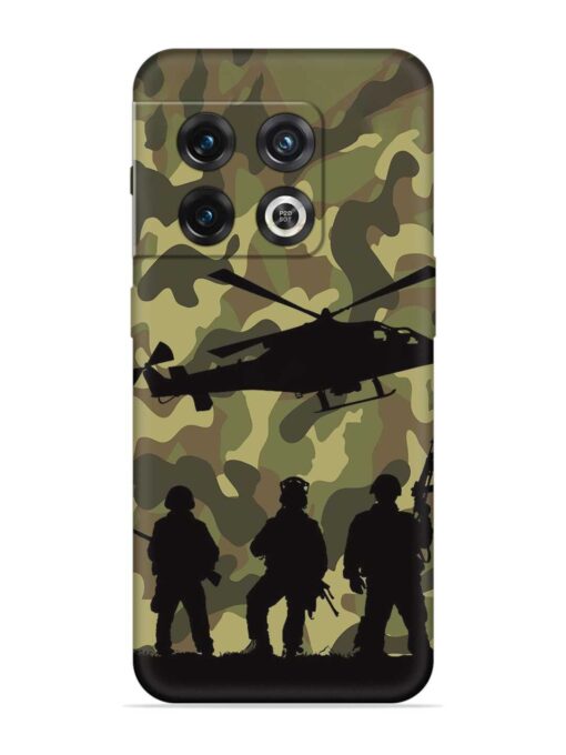 Army Heros Embossed Soft Silicone Case for Oneplus 10 Pro (5G) Zapvi