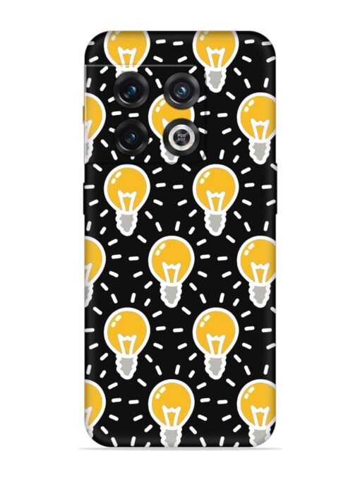 Light Bulb Seamless Embossed Soft Silicone Case for Oneplus 10 Pro (5G) Zapvi